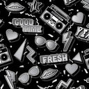 Printed Spandex Fabric GOOD TIME Sublimation