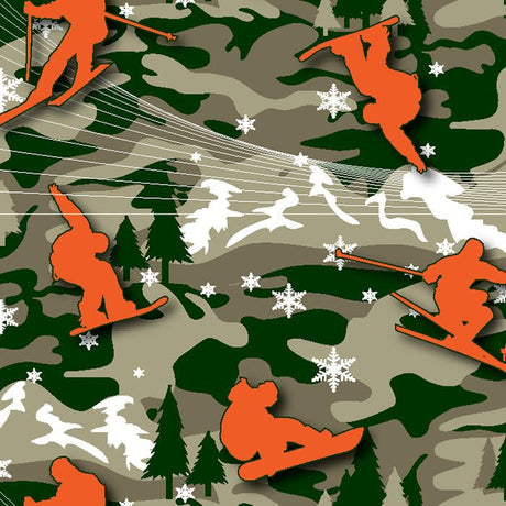Printed Spandex Camo Sublimation Fabric