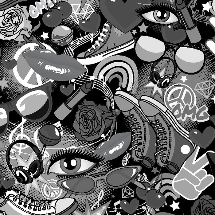 Printed Spandex Teen Pattern Fabric
