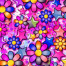 Printed Spandex Flower Stars Fabric