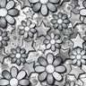 Printed Spandex Flower Stars Fabric