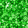 Printed Spandex Flower Stars Fabric