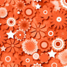 Printed Spandex Flower Stars Floral Star Pattern