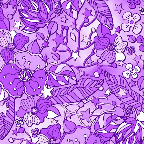 Printed Spandex Flower Stars 4