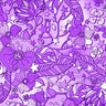 Printed Spandex Flower Stars 4