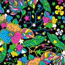 Printed Spandex Flower Stars 4