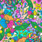 Printed Spandex Flower Stars 4
