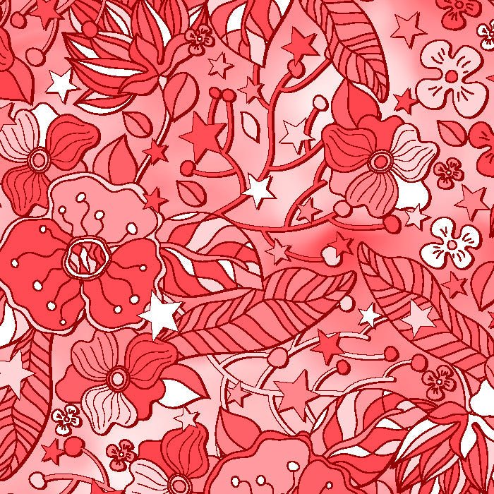 Printed Spandex Flower Stars 4