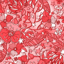 Printed Spandex Flower Stars 4