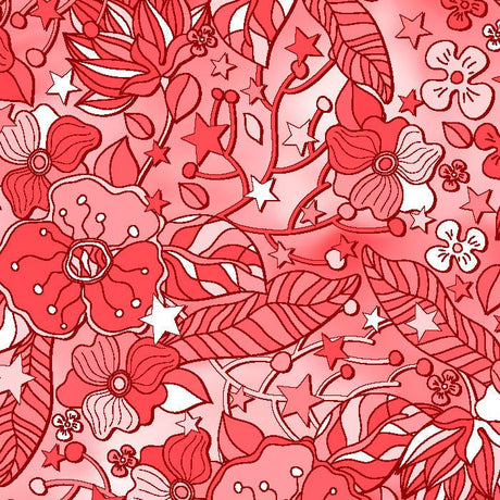 Printed Spandex Flower Stars 4