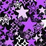 Printed Spandex Graffiti Stars Fabric