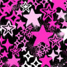 Printed Spandex Graffiti Stars Fabric