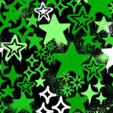 Printed Spandex Graffiti Stars Fabric