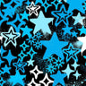 Printed Spandex Graffiti Stars Fabric