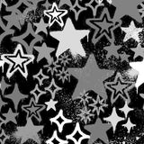 Printed Spandex Graffiti Stars Fabric