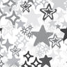 Printed Spandex Graffiti Stars Fabric