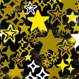 Printed Spandex Graffiti Stars Fabric