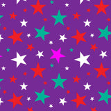 Printed Spandex Multi Stars Sublimation Fabric