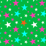 Printed Spandex Multi Stars Sublimation Fabric