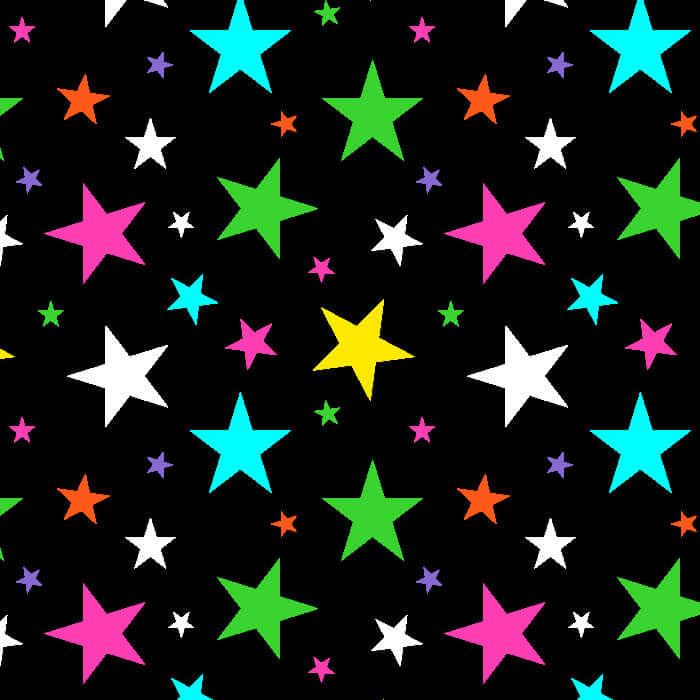 Printed Spandex Multi Stars Sublimation Fabric