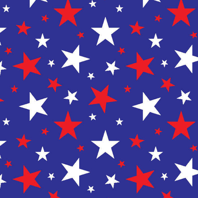 Printed Spandex Multi Stars Sublimation Fabric