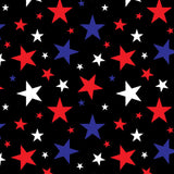 Printed Spandex Multi Stars Sublimation Fabric