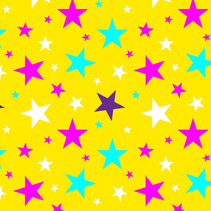 Printed Spandex Multi Stars Sublimation Fabric