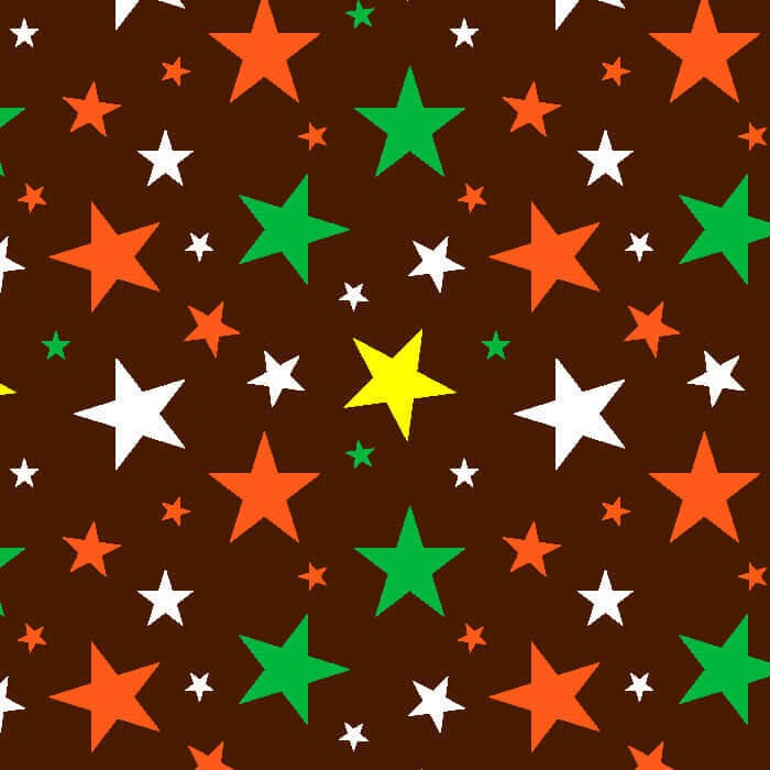 Printed Spandex Multi Stars Sublimation Fabric