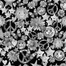 Printed Spandex Watercolor Peace Flowers