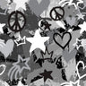 Printed Spandex Paint Print Activewear Fabric