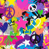 Printed Spandex Paint Print Activewear Fabric