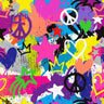Printed Spandex Paint Print Activewear Fabric