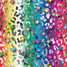 Printed Spandex Rainbow Leopard Fabric