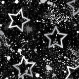Printed Spandex Rainbow Star Splatter