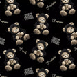 Printed Spandex Coffee Bears Novelty Stretch Fabric