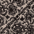 Printed Spandex Lace Flower Brown