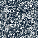 Printed Spandex Lace Flower Brown