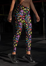Printed Spandex Fabric XOXO Multicolor