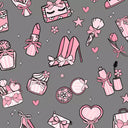Printed Spandex Luxury Goods Black Gray