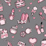 Printed Spandex Luxury Goods Black Gray