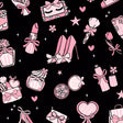 Printed Spandex Luxury Goods Black Gray