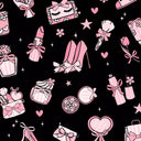 Printed Spandex Luxury Goods Black Gray