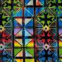 Printed Spandex Abstract Fabric for Activewear