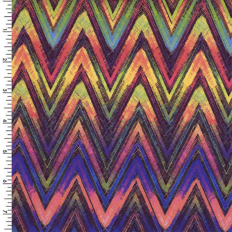 Printed Spandex Abstract Performance Fabric