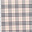 Poly Spandex Tricot Tan Plaid