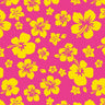 Printed Spandex Hibiscus Tropical Floral Stretch Fabric