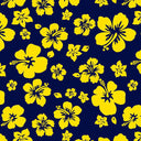 Printed Spandex Hibiscus Tropical Floral Stretch Fabric