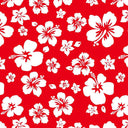 Printed Spandex Hibiscus Tropical Floral Stretch Fabric