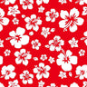 Printed Spandex Hibiscus Tropical Floral Stretch Fabric