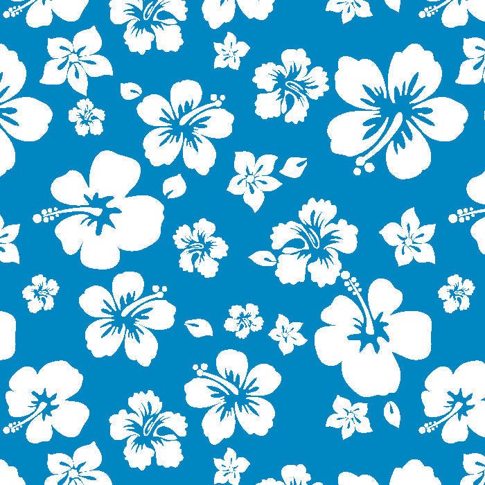 Printed Spandex Hibiscus Tropical Floral Stretch Fabric